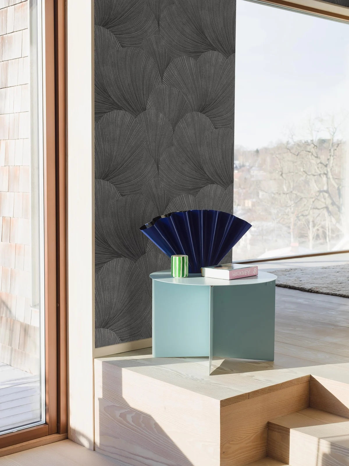 Papírová flizelinová tapeta s abstraktním vzorem MIRAGE šedá