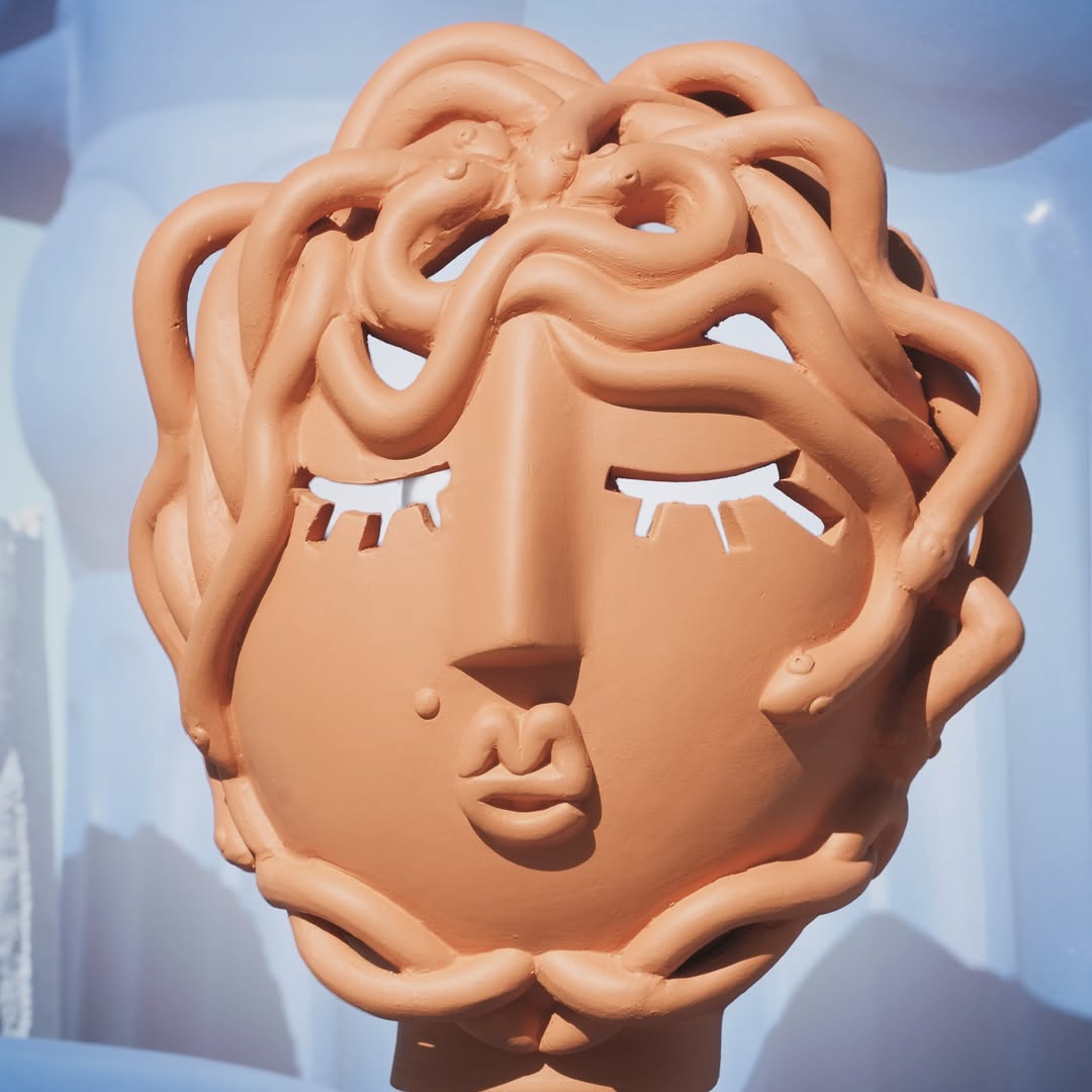Stolní lampa MAGNA GRAECIA - MEDUSA terakota