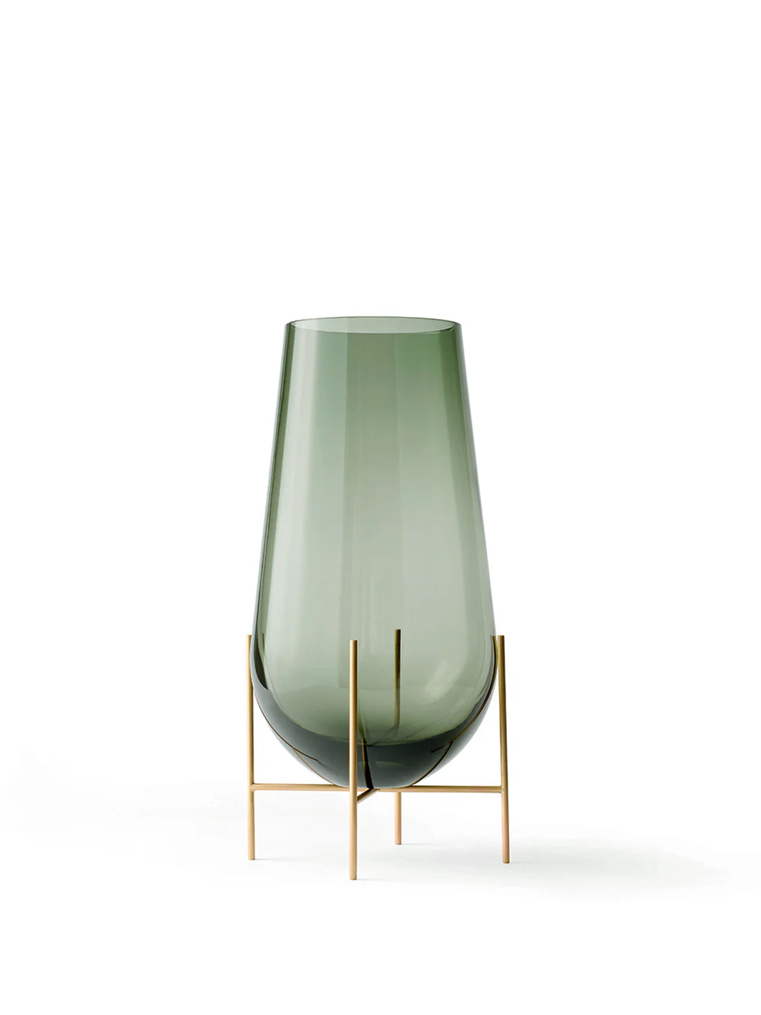 ÉCHASSE vase green glass