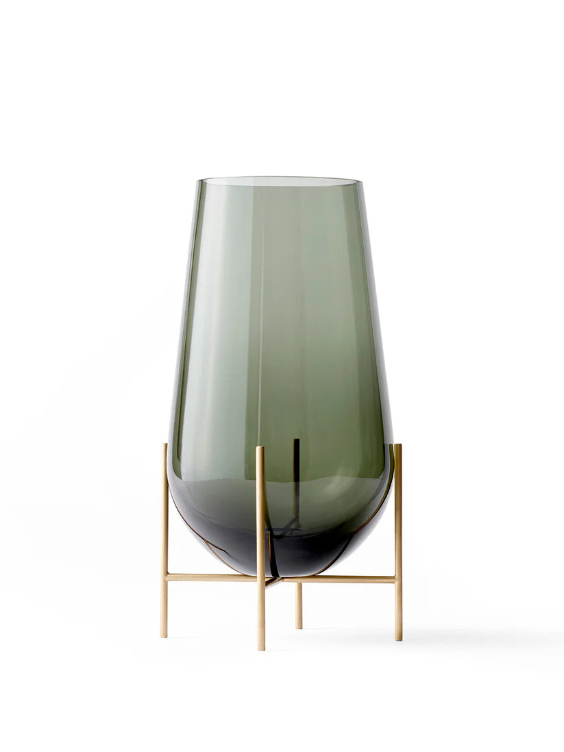 ÉCHASSE vase green glass