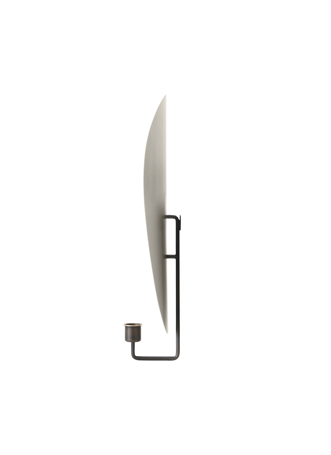 Nástěnný svícen FLAMBEAU šedý