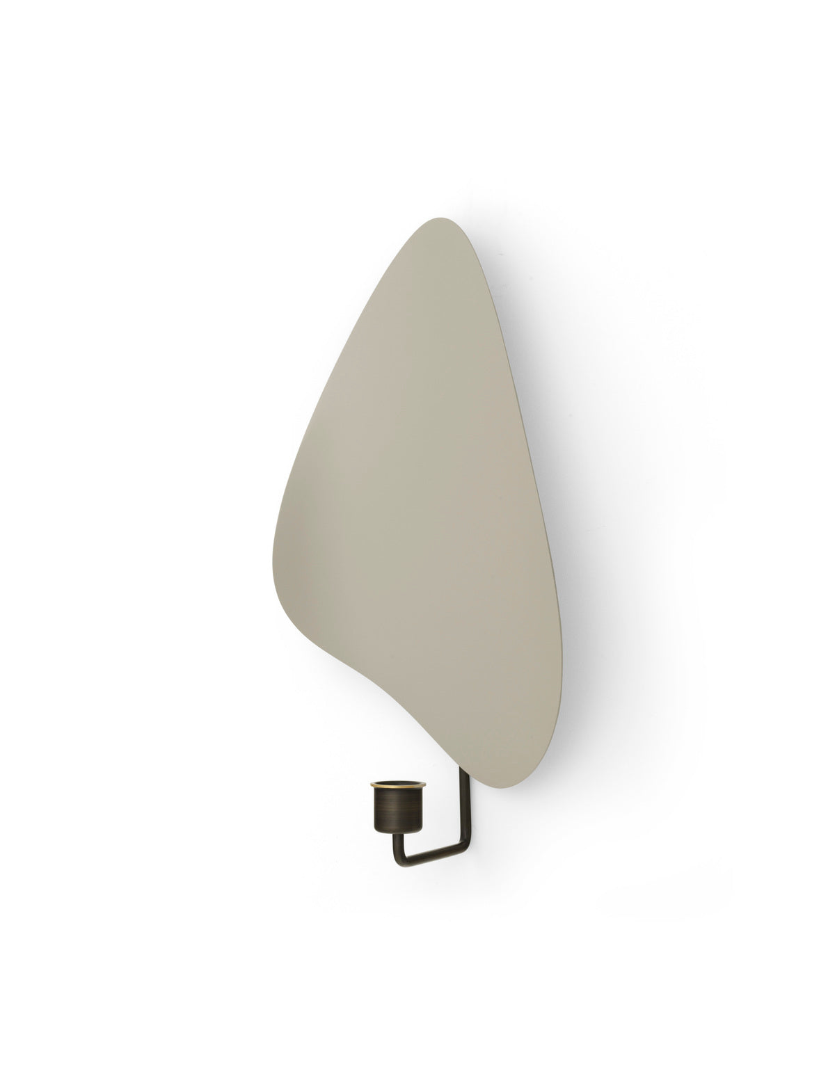 Nástěnný svícen FLAMBEAU šedý