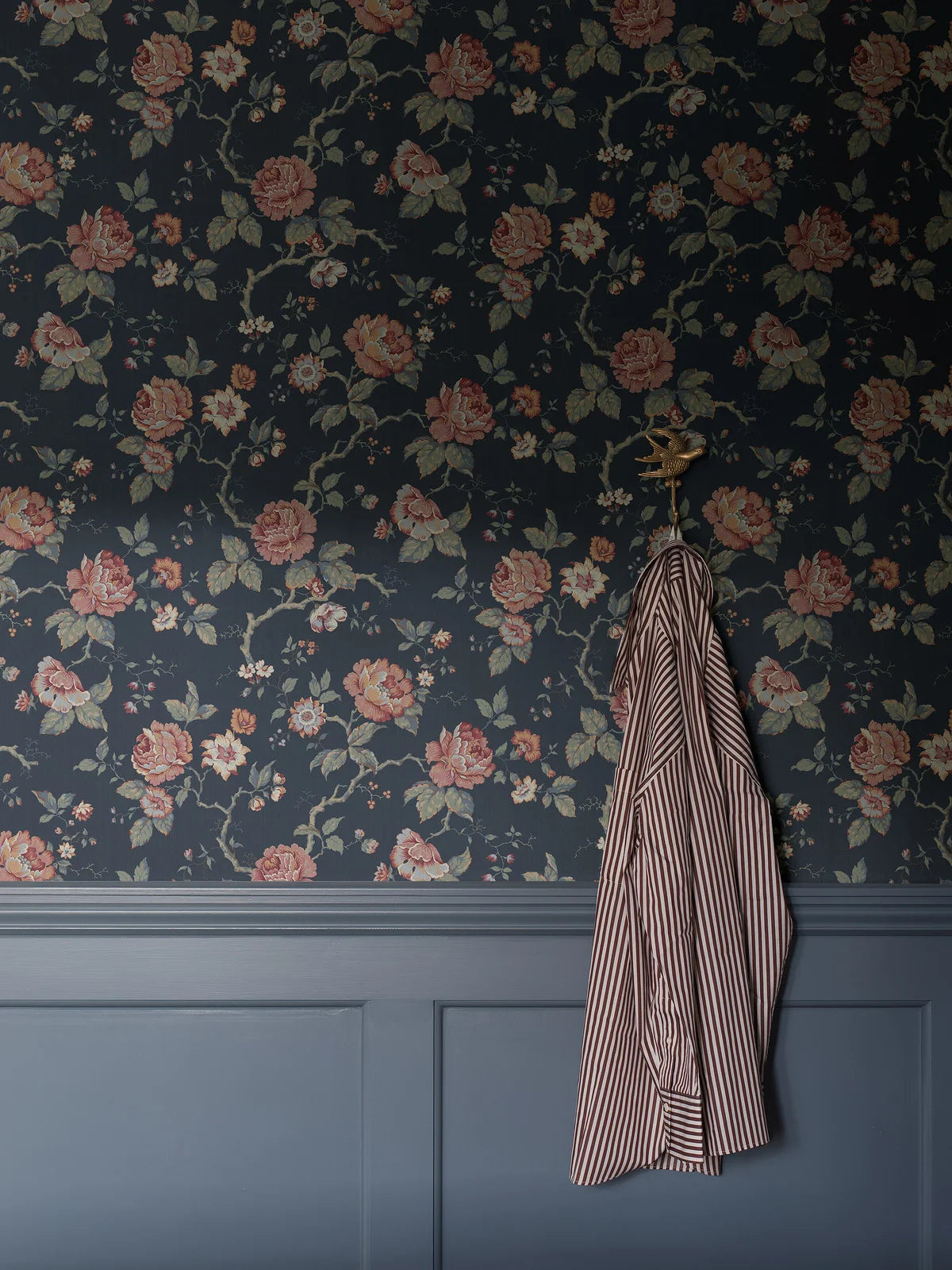 Tapeta s rostlinným motivem ROSENTRAD modrá