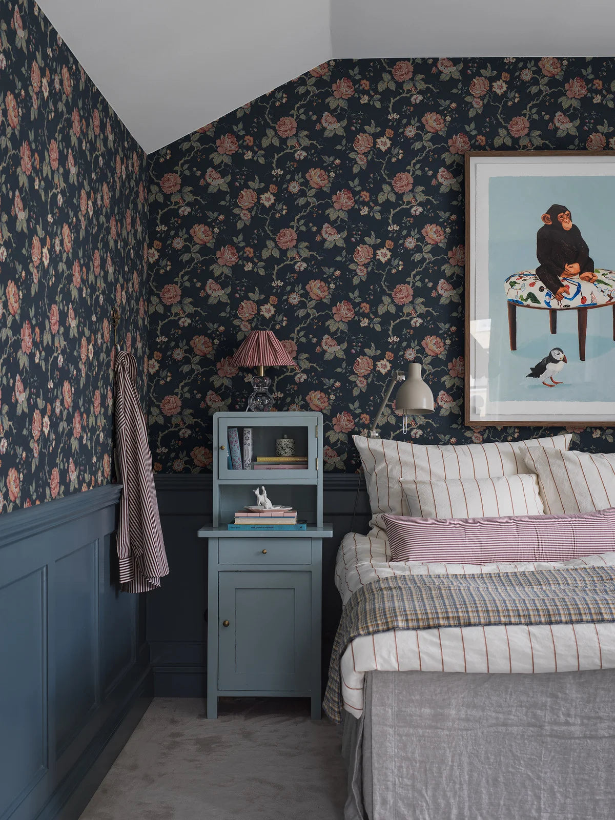 Tapeta s rostlinným motivem ROSENTRAD modrá