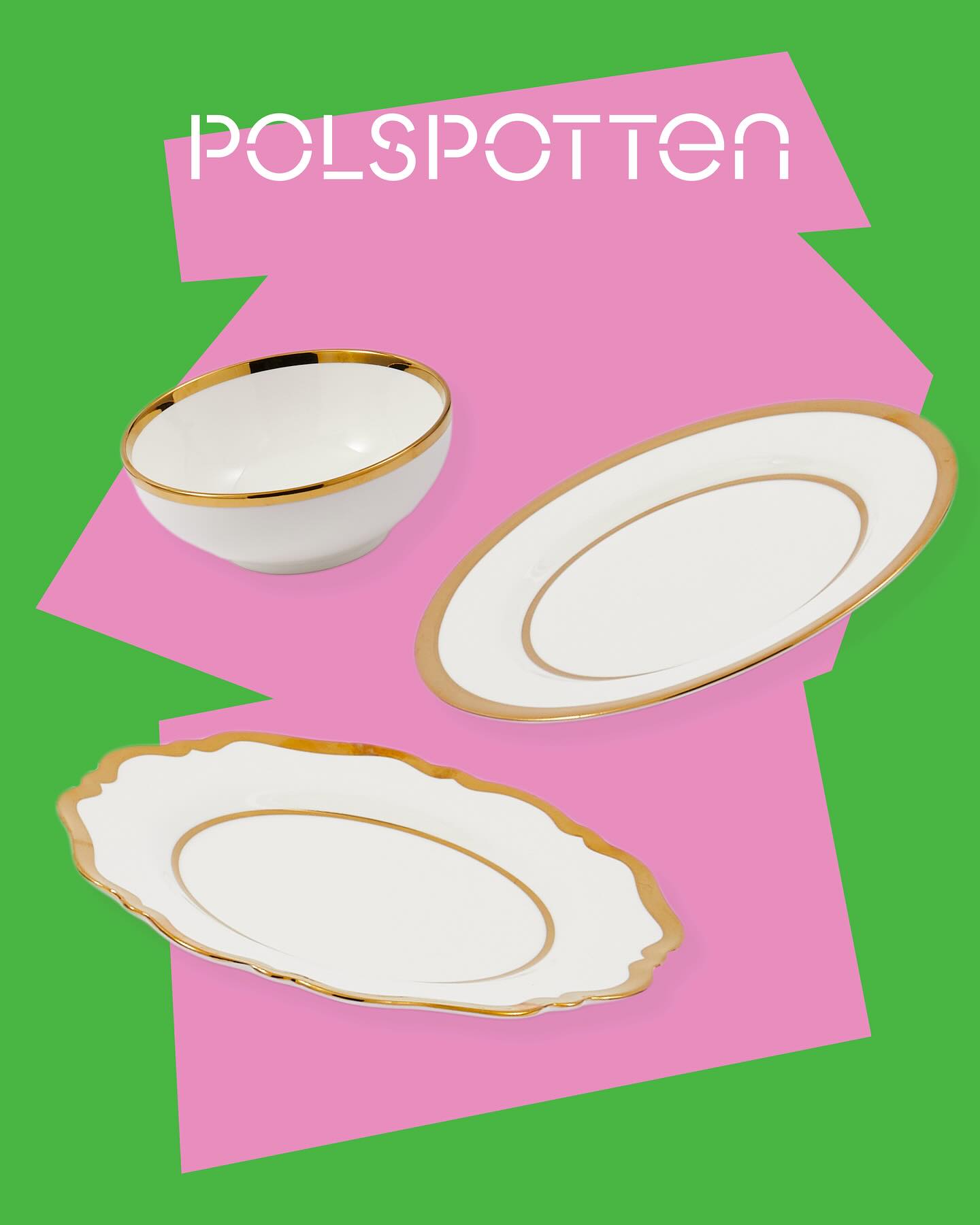 GOLDEN FINDS porcelain tableware