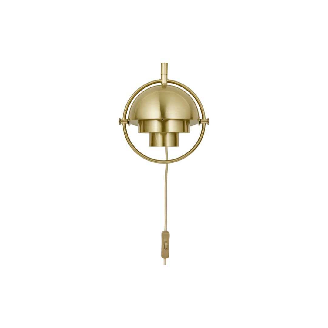 MULTI-LITE Brass Wall Lamp