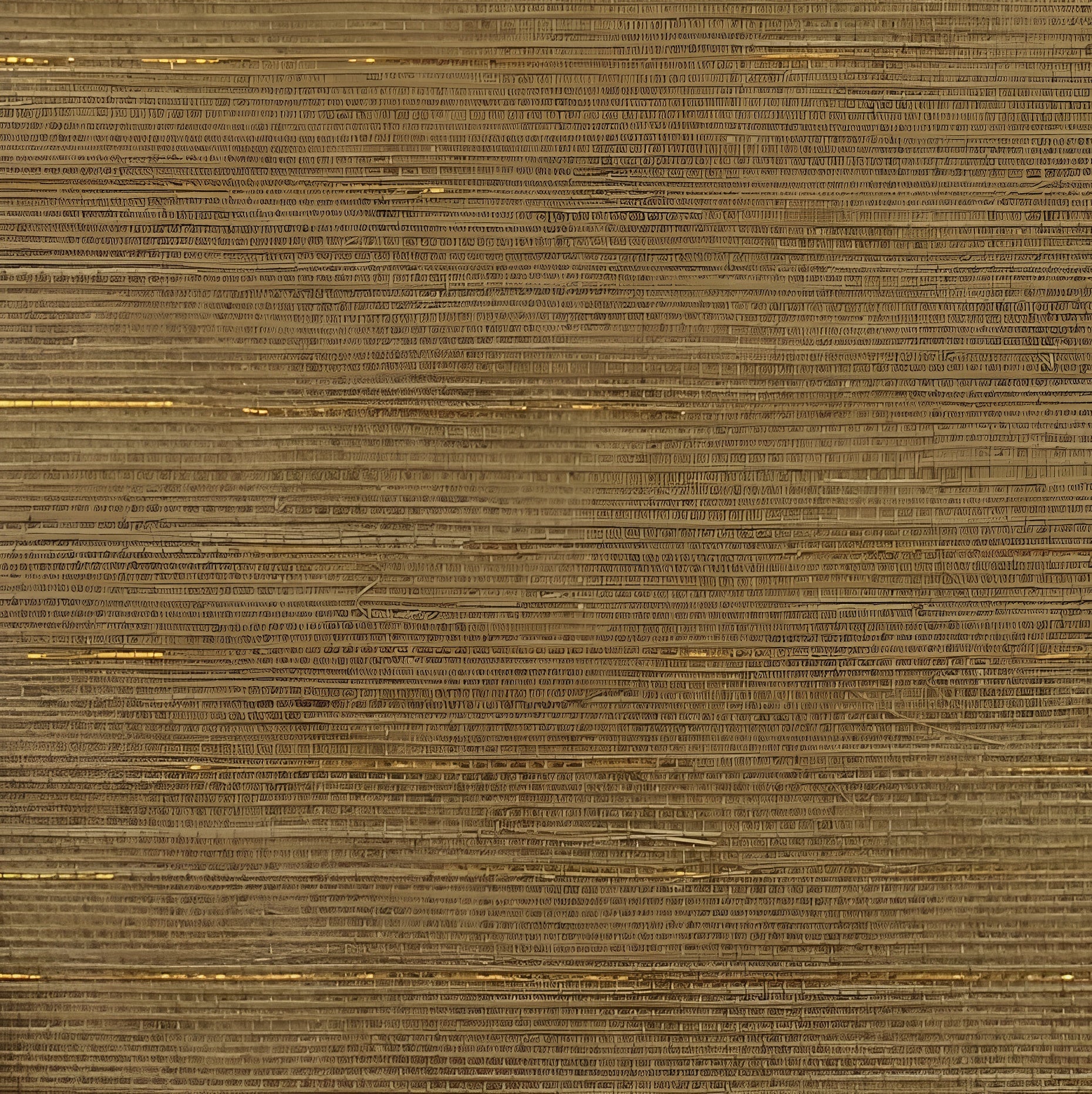 Tapeta strukturovaná přírodní napodobující listy agávy STRIATA - KAKI/OR khaki s hnědou