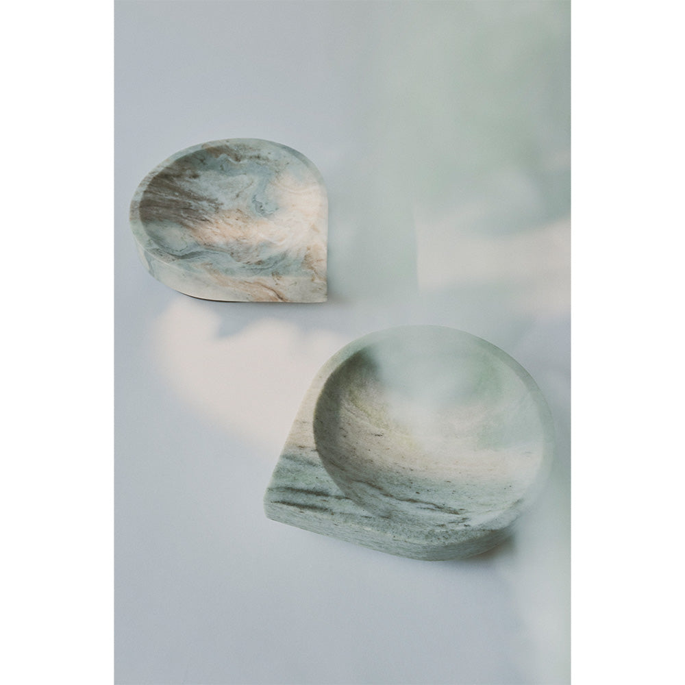 Decorative bowl STILLA burgundy marble