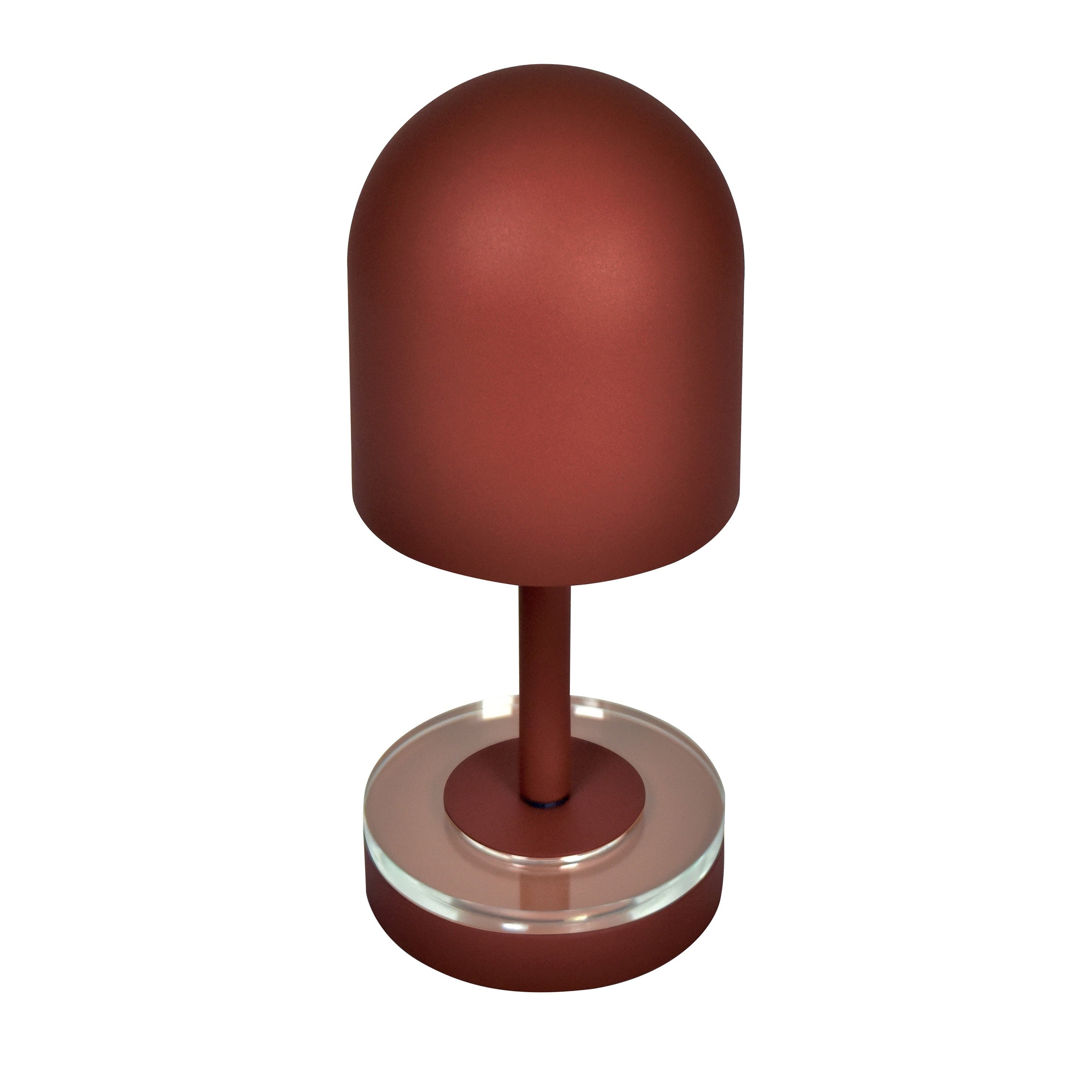 Přenosná lampa LUCEO cihlově červená