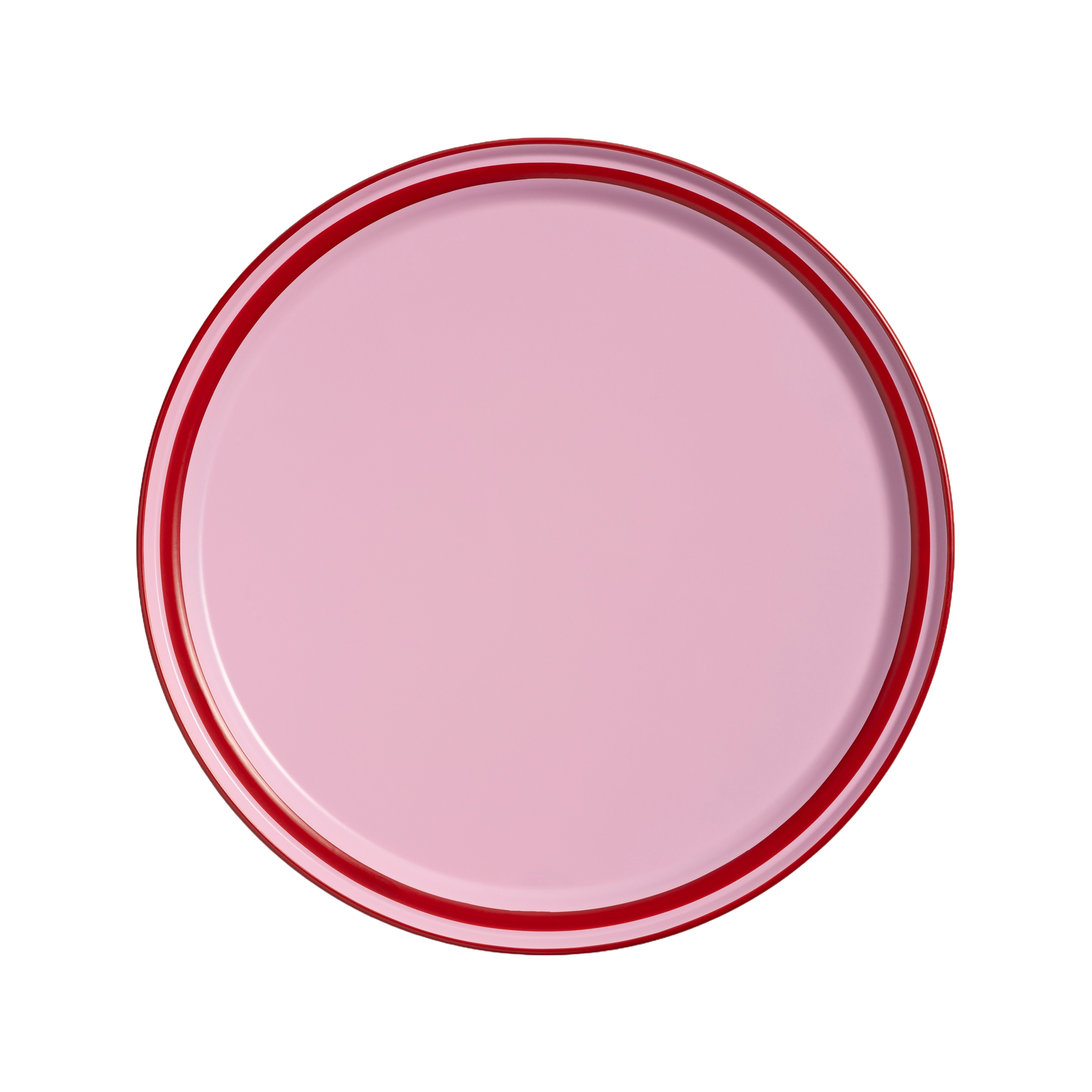 Růžový tác VANO s červenou