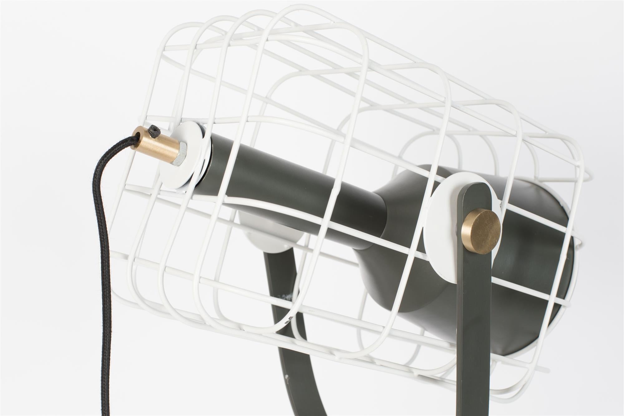 Stojací lampa CAGE bílá