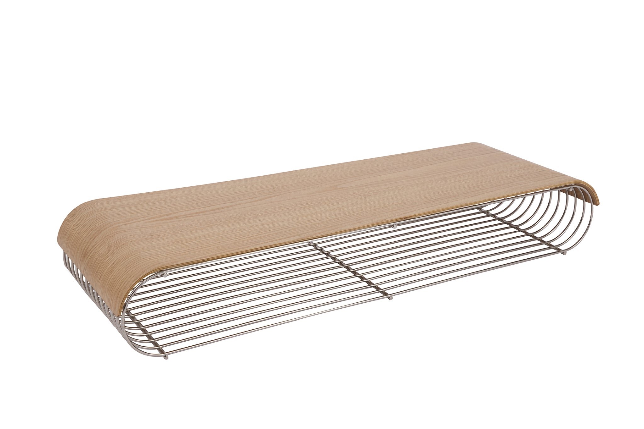 CURVA tray light oak wood