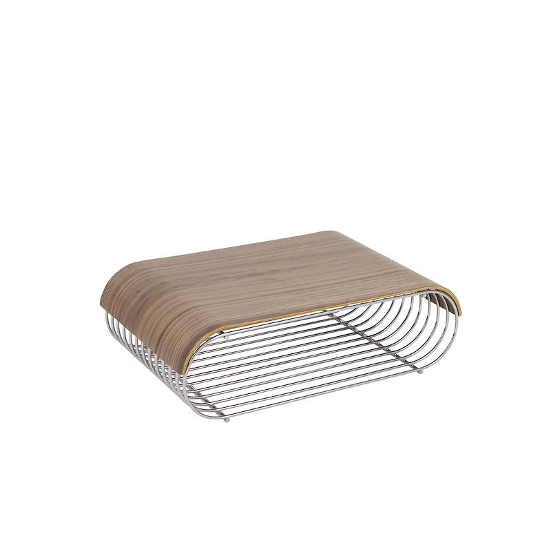 CURVA tray dark oak wood