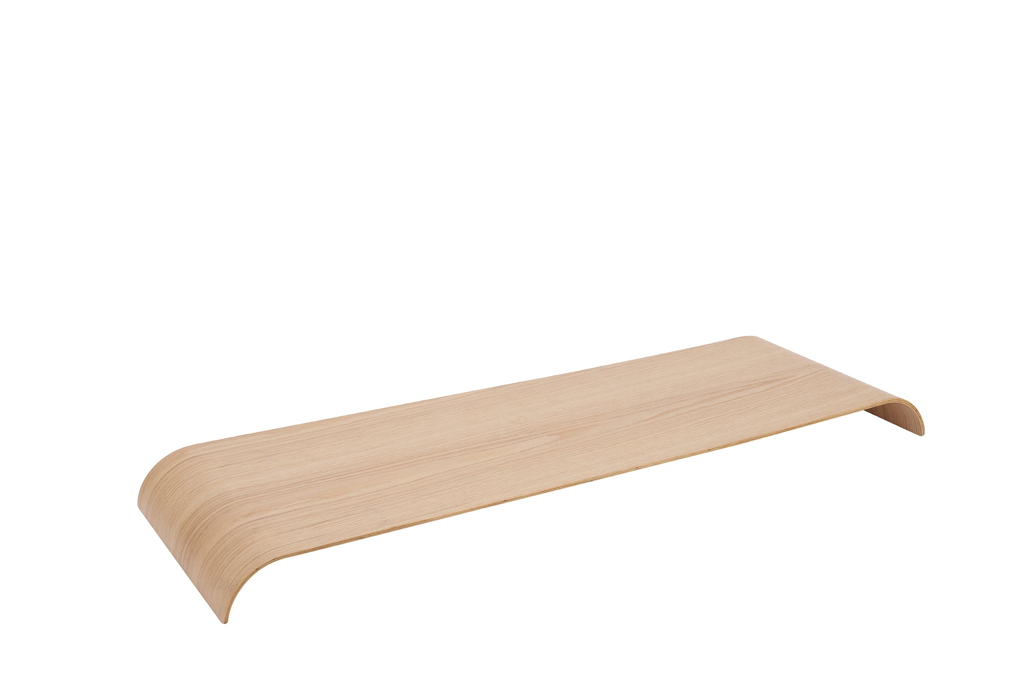 CURVA tray light oak wood
