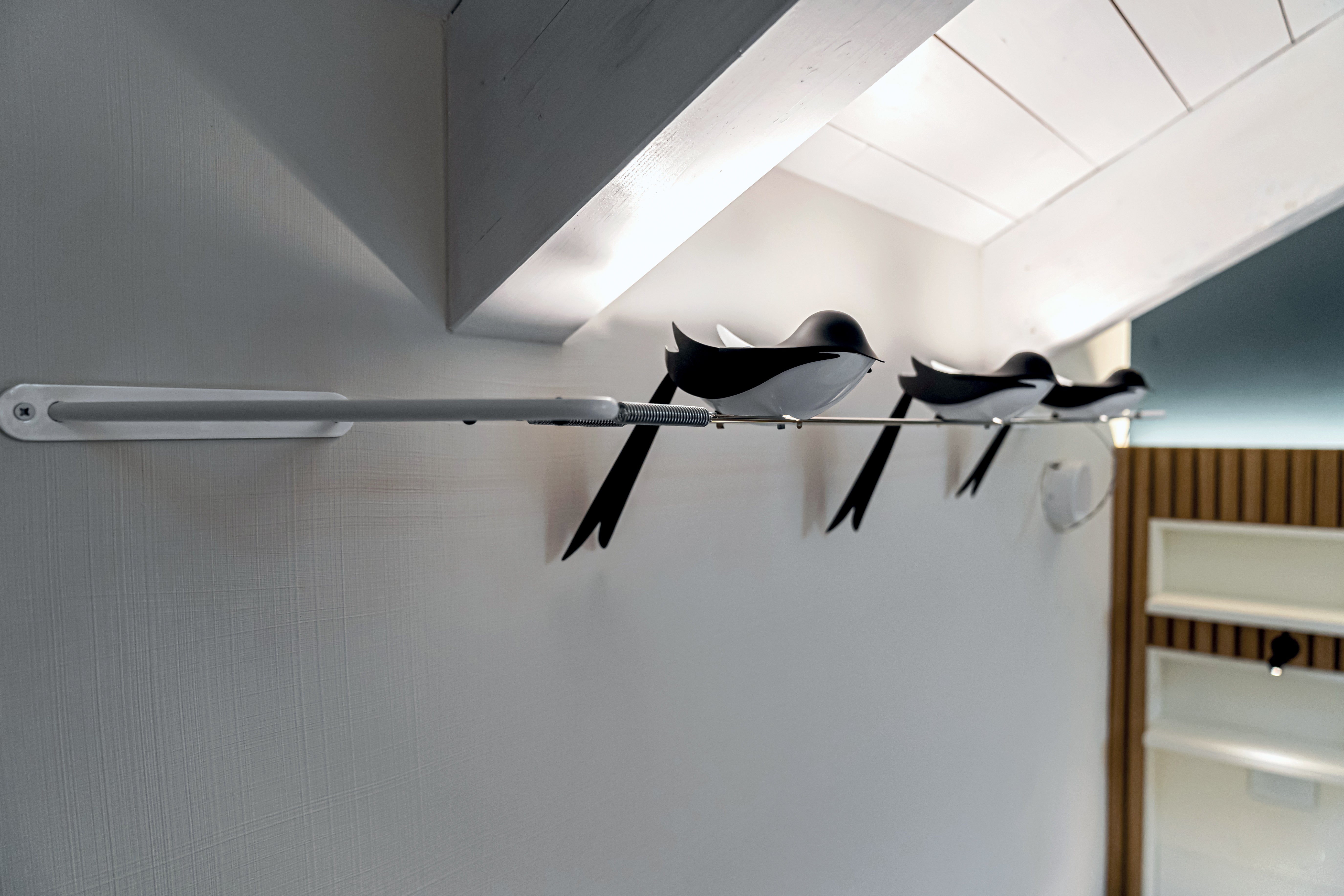 Lampa ścienna 3-punktowa RONDINI chromowany z czarnym