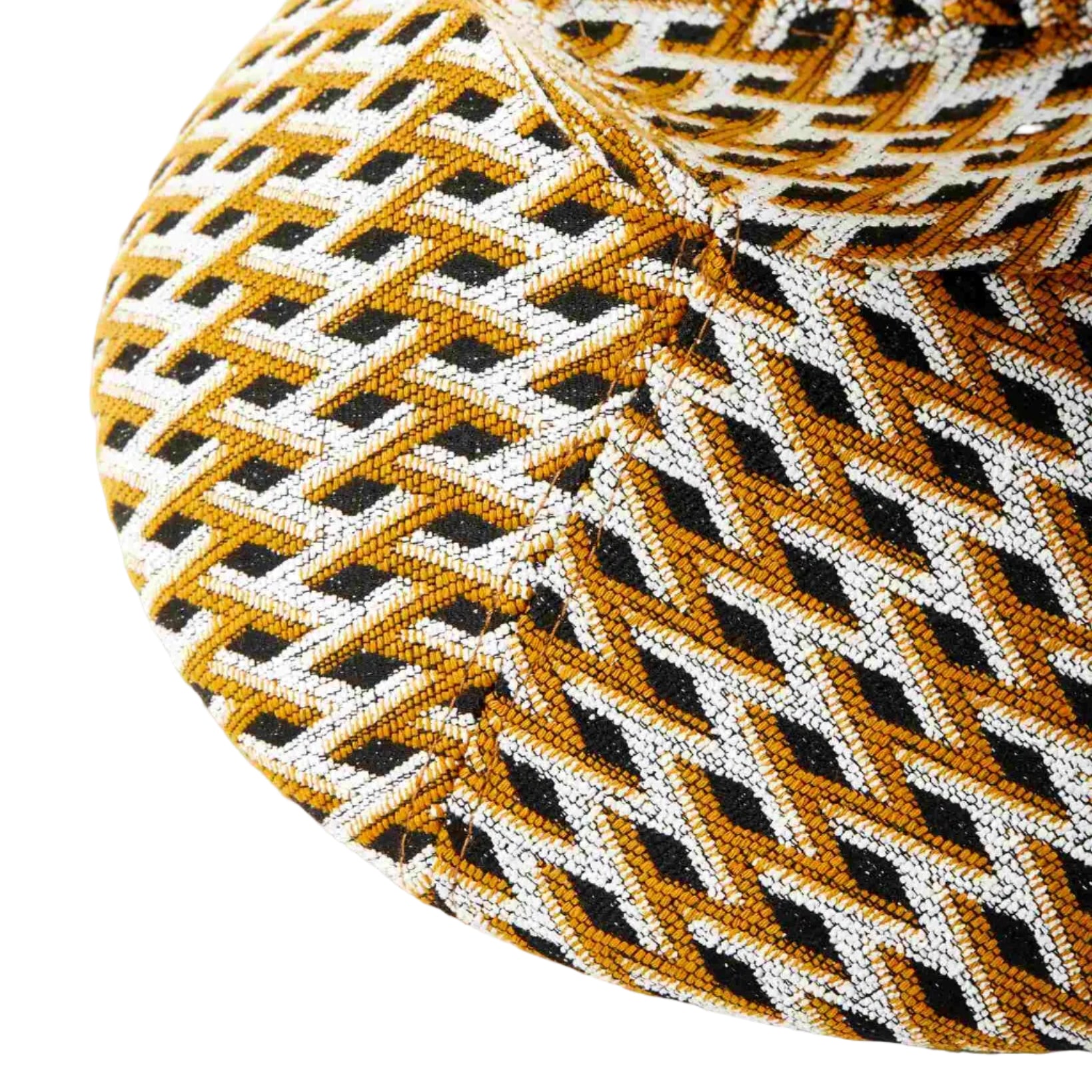 Stolek SOFT ZIG ZAG orche s bílou a černou