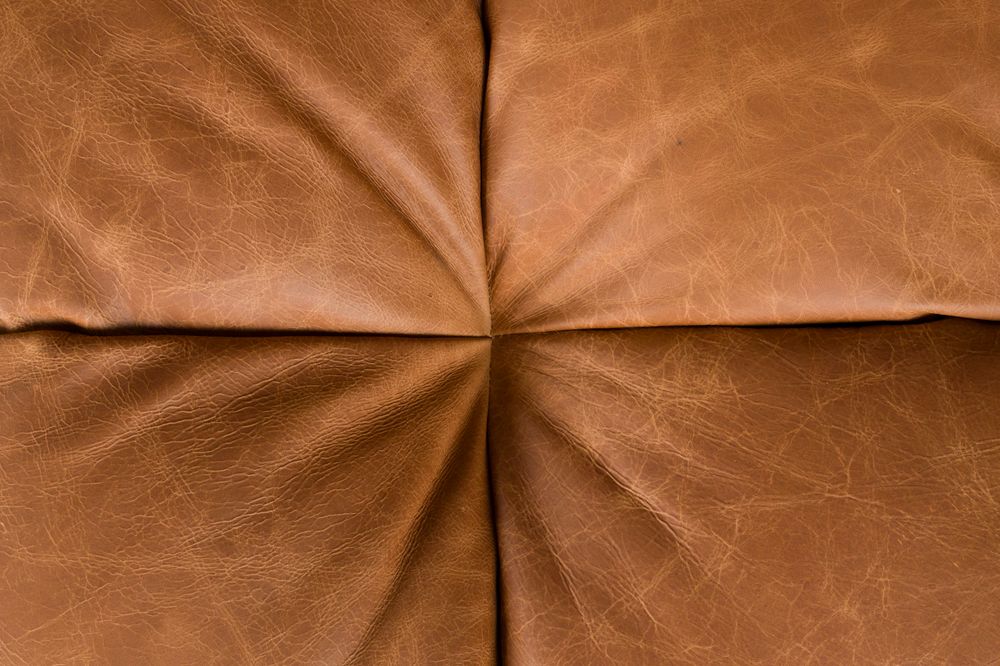 HACKMAN Modular Sofa - Central Element in Cognac Leather