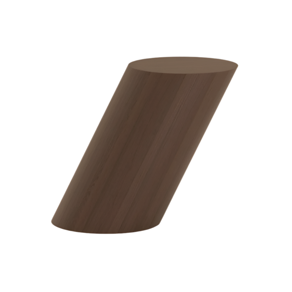 TILT side table dark oak wood