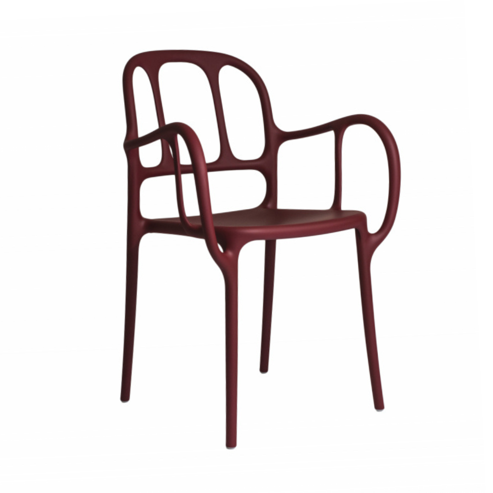 MILA burgundy outdoor chair