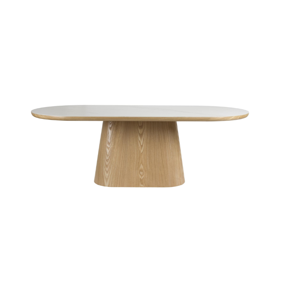 Stůl ALMIRA dřevěný s imitací mramoru