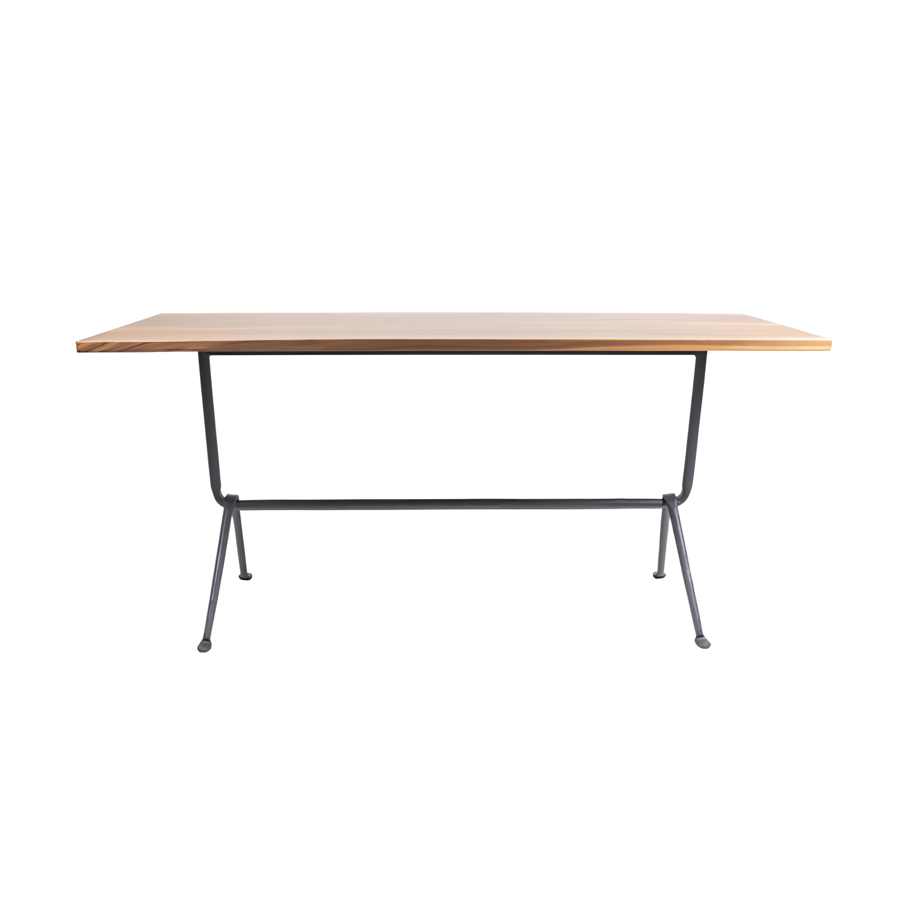 OFFICINA BISTROT desk in walnut wood with an anthracite base
