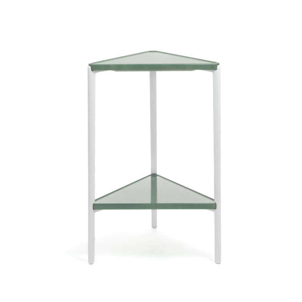 TAMBOUR green concrete side table