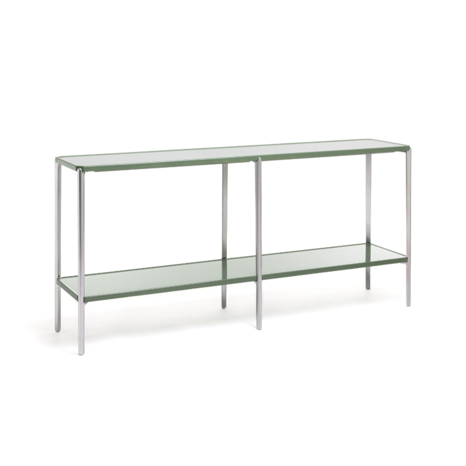 Double shelf TAMBOUR green concrete