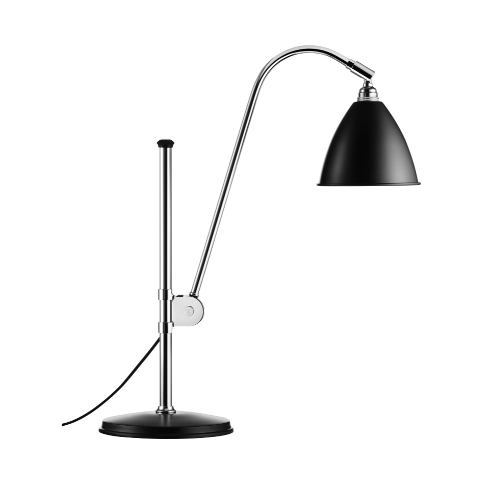 Stolní lampa BESTLITE BL1 chrom s černým stínidlem