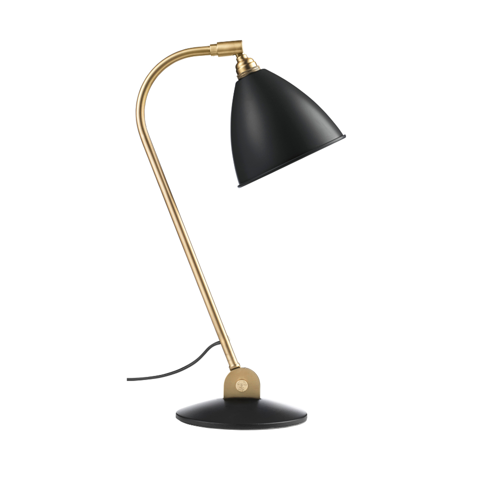 Stolní lampa BESTLITE BL2 mosaz s černým stínidlem