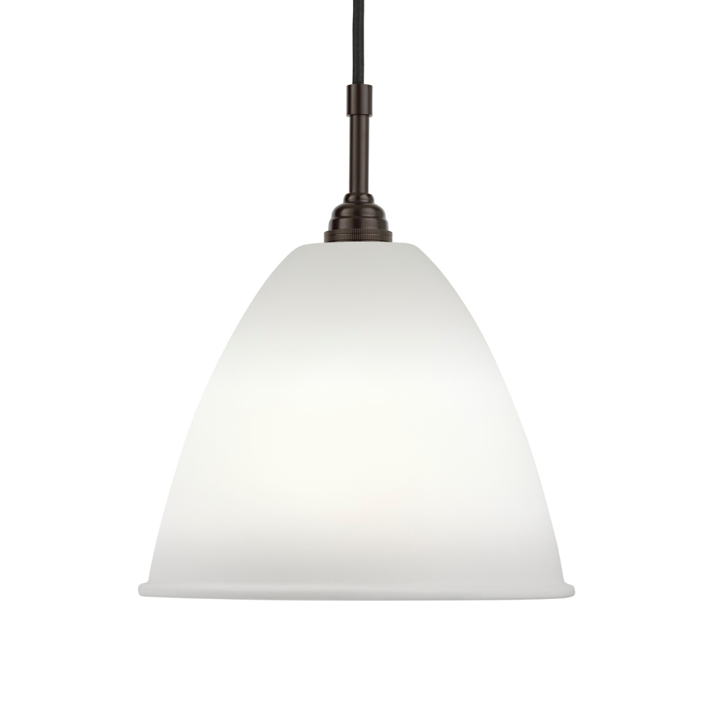 Závěsná lampa BESTLITE BL9 černá s porcelánovým stínidlem