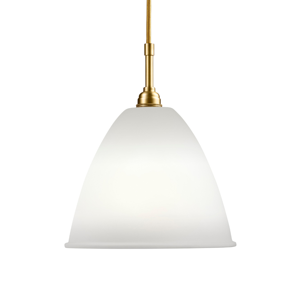 Závěsné svítidlo BESTLITE BL9 mosaz s porcelánovým stínidlem