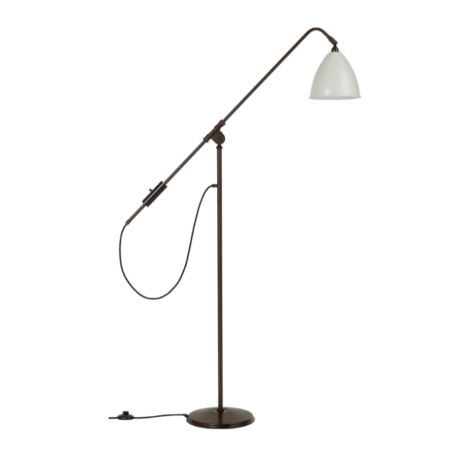 BESTLITE BL4 Floor Lamp in Black with Cream Shade