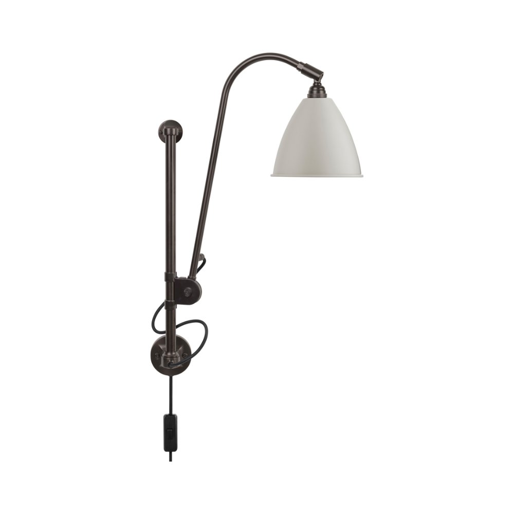 Nástěnná lampa BESTLITE BL5 černá s krémovým stínidlem