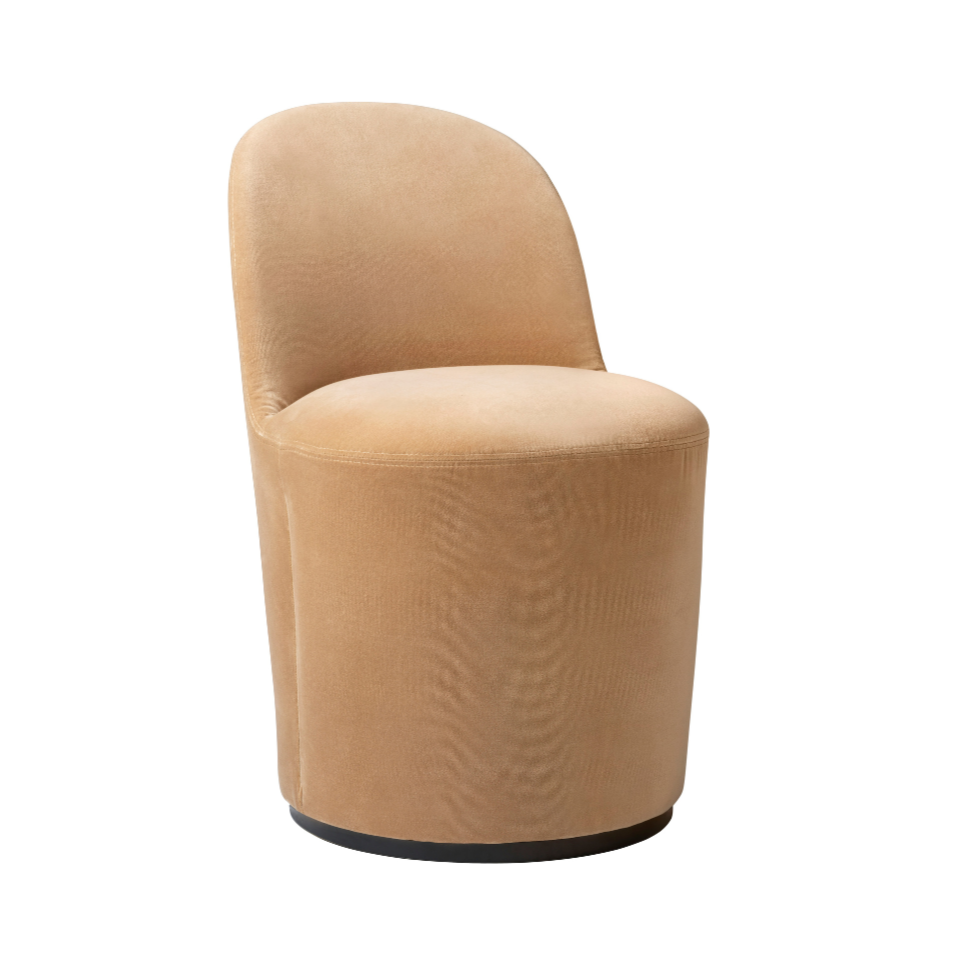 Křeslo TAIL čalouněné s černým podstavcem