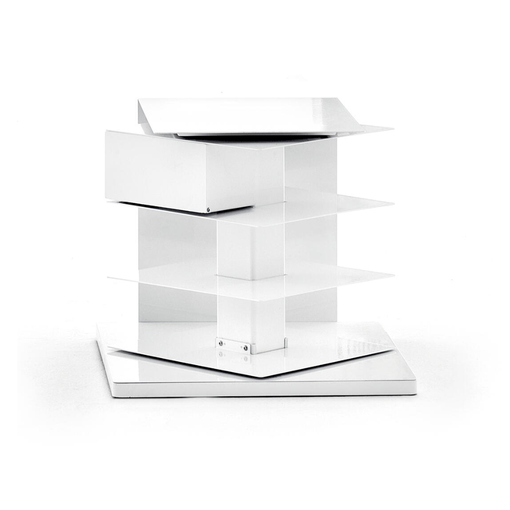 PTOLOMEO X4 white side table