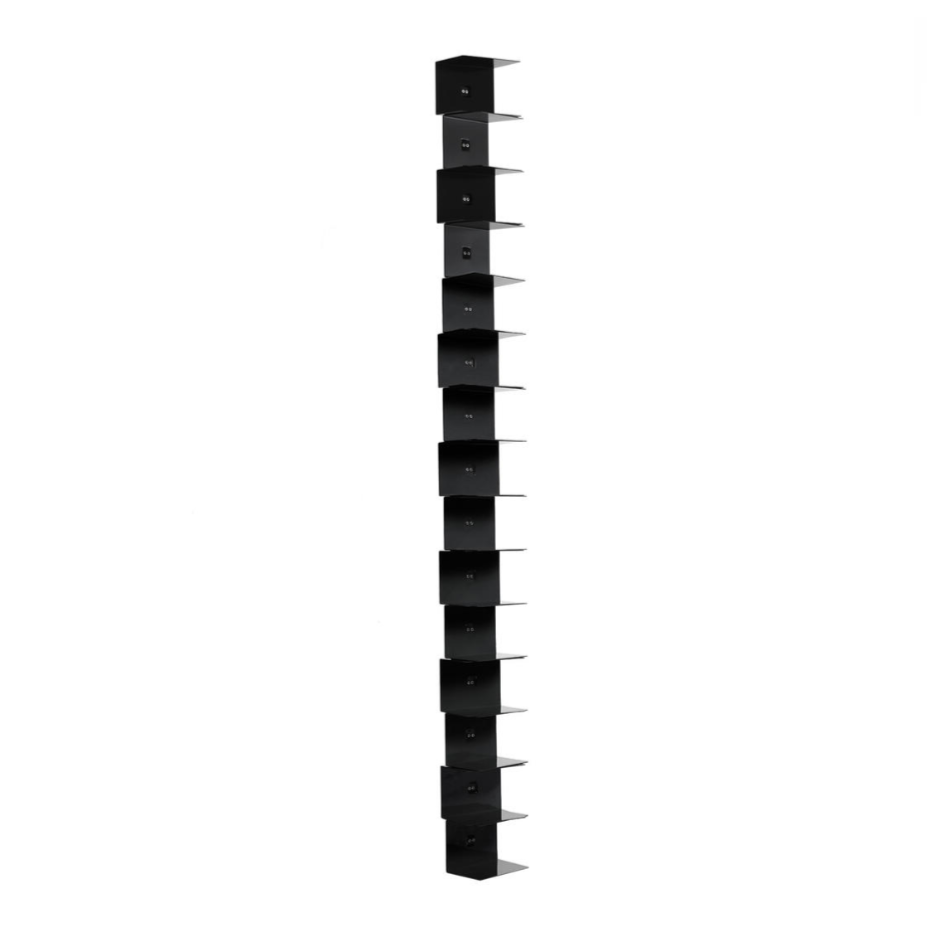 PTOLOMEO WALL Black Hanging Shelf