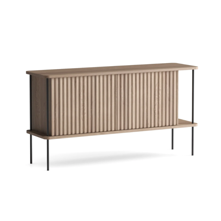 Komoda MAYA bledě bílá z dubového dřeva