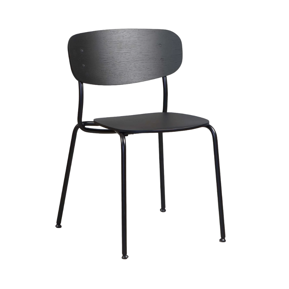 SPLOT Chair black oak wood with black base