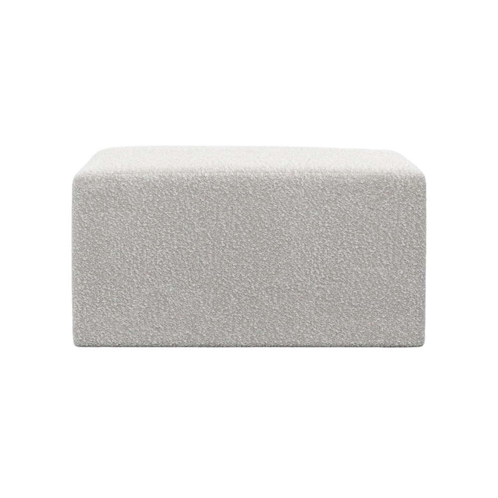 Modulární pohovka TORI - bílý boucle puf