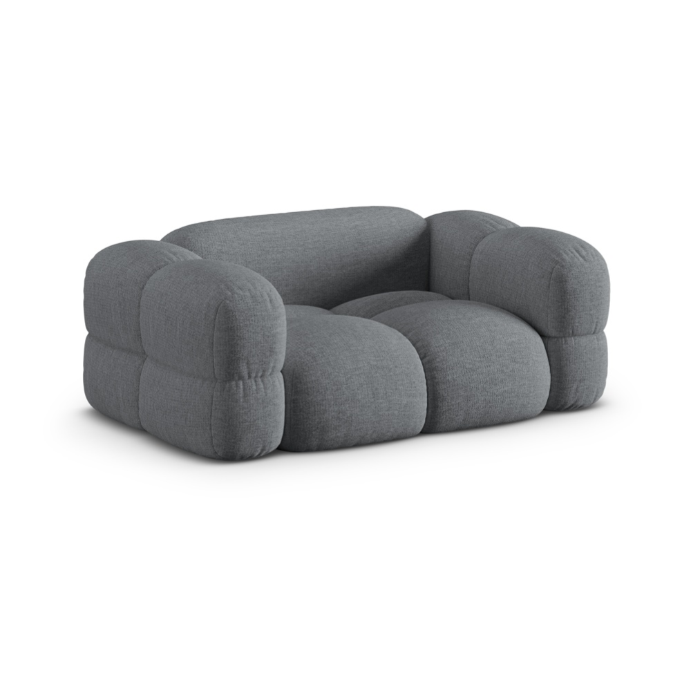 Sofa pro 2 osoby LORETTO šedobledě modrá