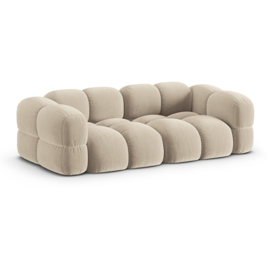 Sofa pro 4 osoby sametová LORETTO béžová