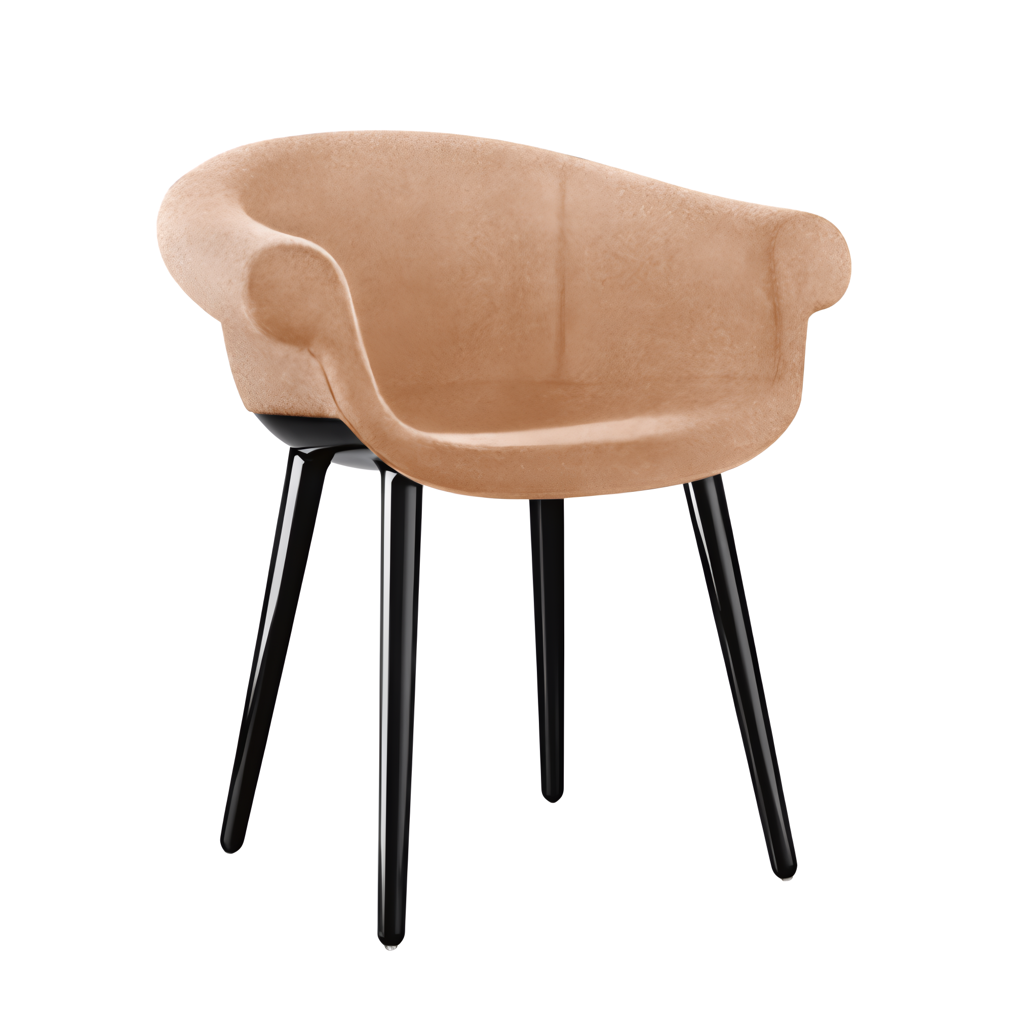 CYBORG LORD chair beige with black base