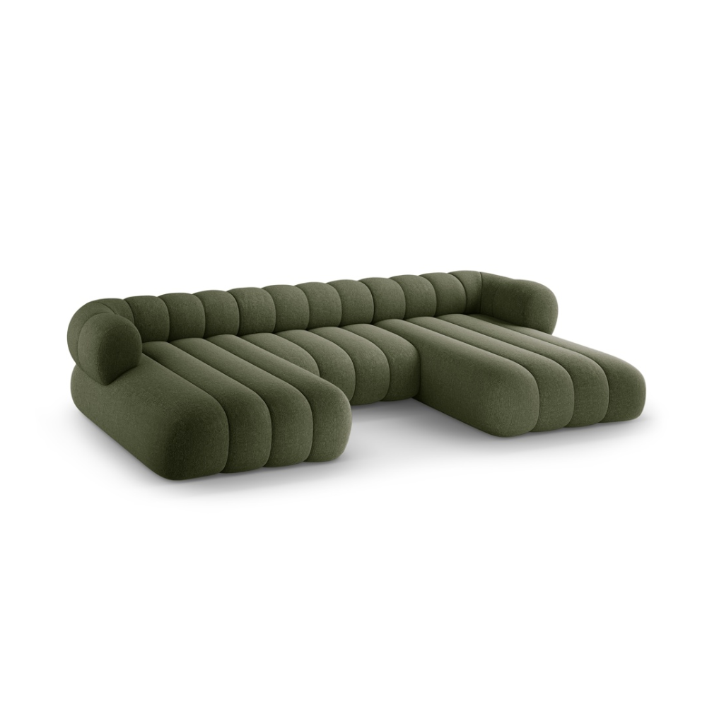 KOGE Olive Green 6-Person Panoramic Sofa