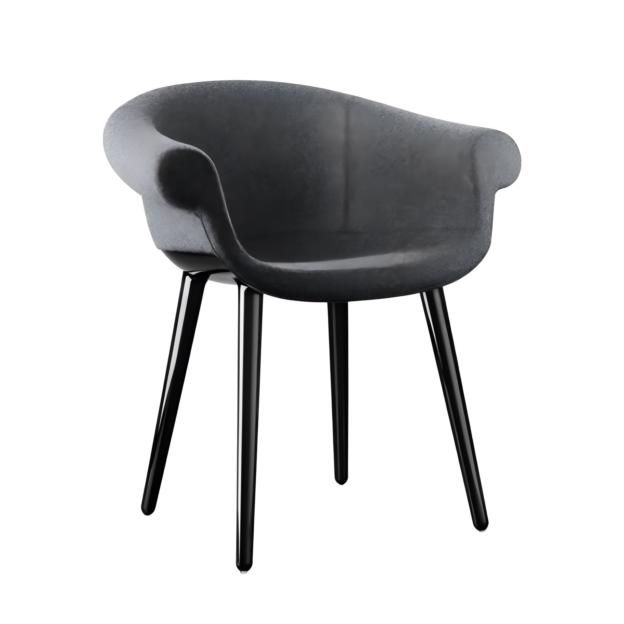 Židle CYBORG LORD šedá s černým podstavcem