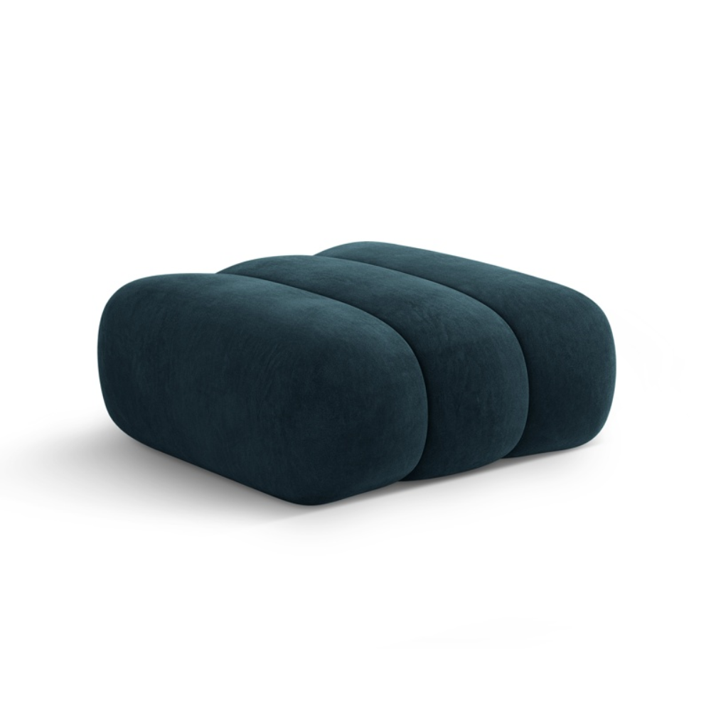 Velvet pouf KOGE petrol