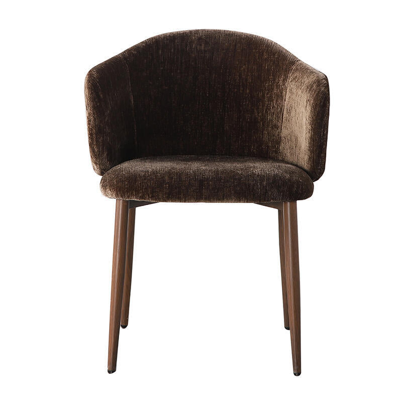 OSAKA Chair in Brown with Dark Wooden Base