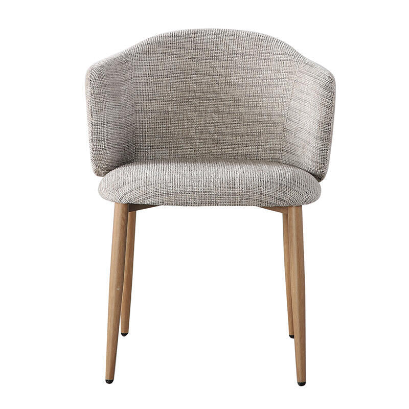 OSAKA Chair in Gray-Beige with Wooden Base