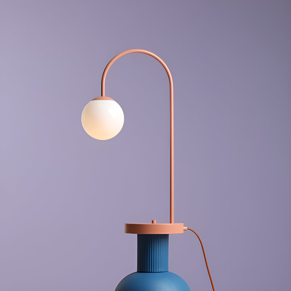 Stolní lampa UNA korálová