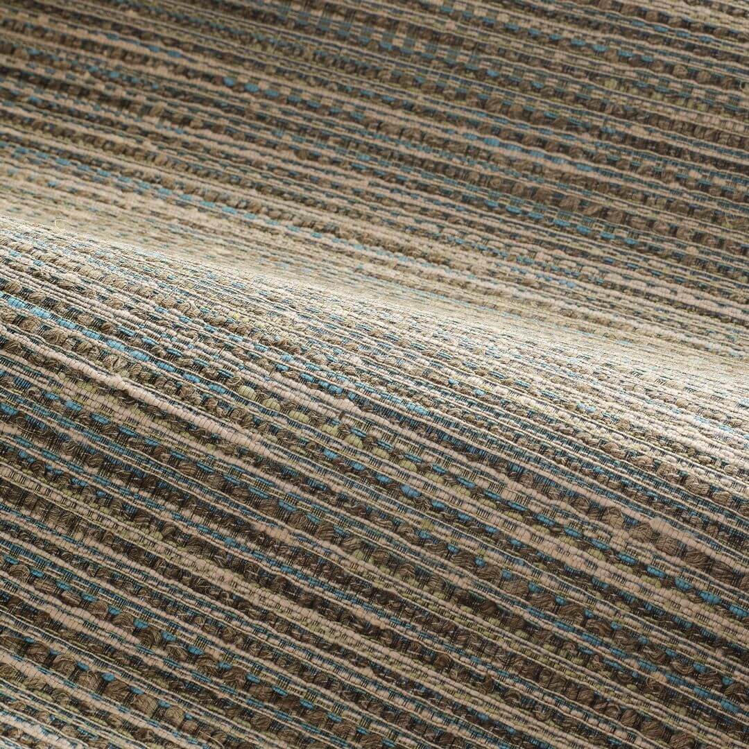 Textilní tapeta se strukturou napodobující plátno VAGAR - TOPAZE / GRÈGE béžová se zlatým