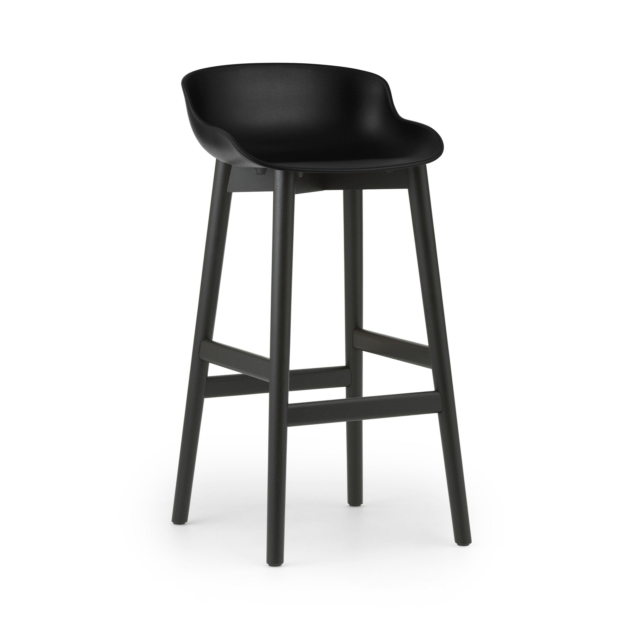 Hyg Black Bar Chair with a black oak base